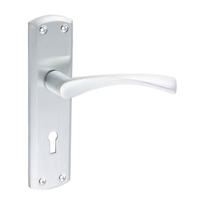 Zeta Lock Handles - Satin Chrome 175 x 45 200048