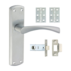 Zeta Latch Door Pack - Satin Chrome Mixed 200159