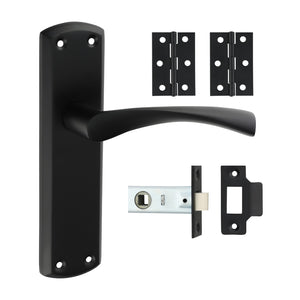 Zeta Latch Door Pack - Matt Black Mixed 200397