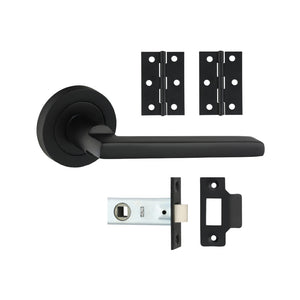 Radmore Lever On Rose Door Pack - Matt Black 200836