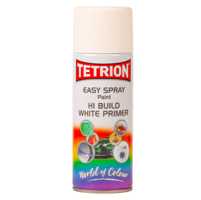 400ml Tetrion Easy Hi Build White Primer Spray TETEASYWP