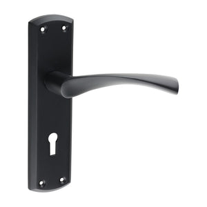 Zeta Lock Handles - Matt Black 175 x 45  200771