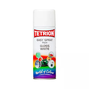400ml Tetrion Easy Gloss White Spray TETEASYGW