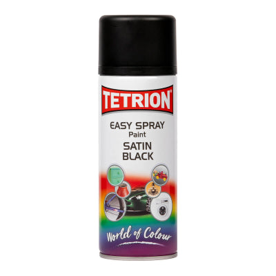 400ml Tetrion Easy Satin Black  Spray TETEASYSB