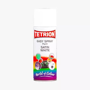 400ml Tetrion Easy Satin White Spray TETEASYSW