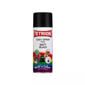 400ml Tetrion Easy Matt Black Spray TETEASYMB