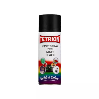 400ml Tetrion Easy Matt Black Spray TETEASYMB