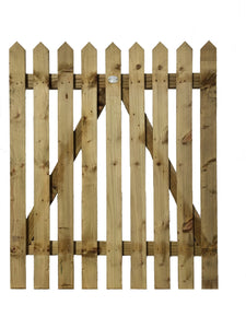 1000 x 1200 Pointed Top Wicket Gate (4ft)