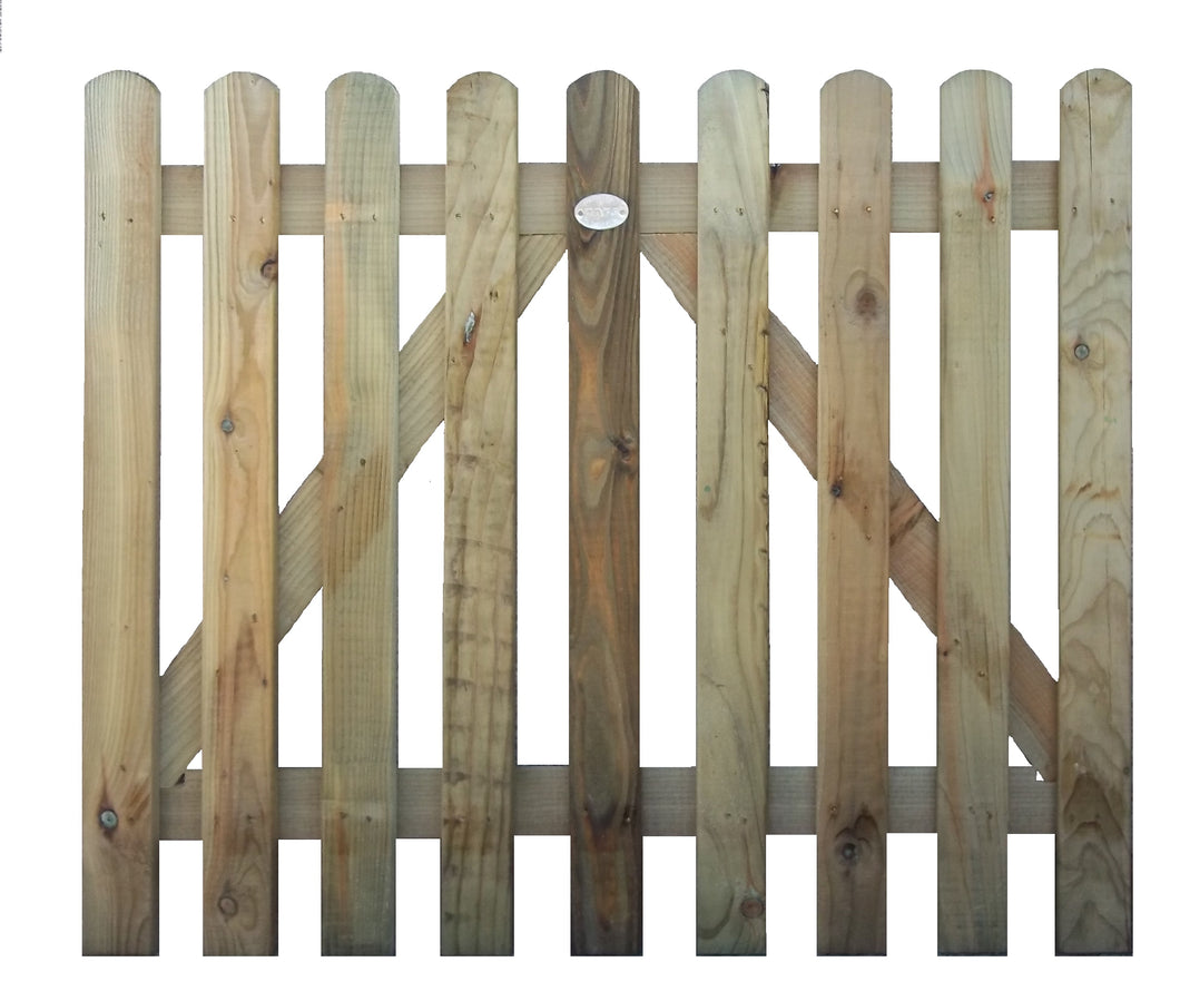 1000 x 1200 Round Top Wicket Gate (4ft)