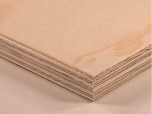 2440 x 1220 x 12mm B/BB Red Faced Eucalyptus Core Class 2 Plywood