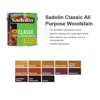 Sadolin Classic Wood Protection 1Lt Rosewood
