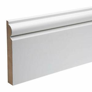18 x 169 White Primed MDF Torus Skirting 4.2m